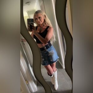 Rare star western skirt